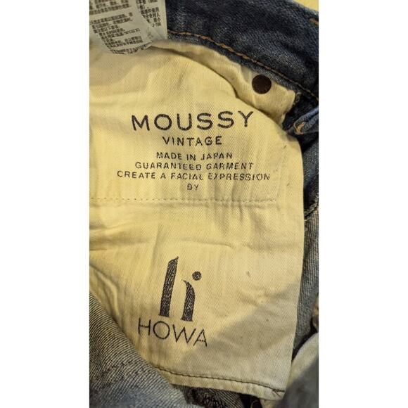 MOUSSY VINTAGE Howa Slim Skinny Distress High Waist Light Wash Size‎ 25 Jeans - Picture 5 of 8